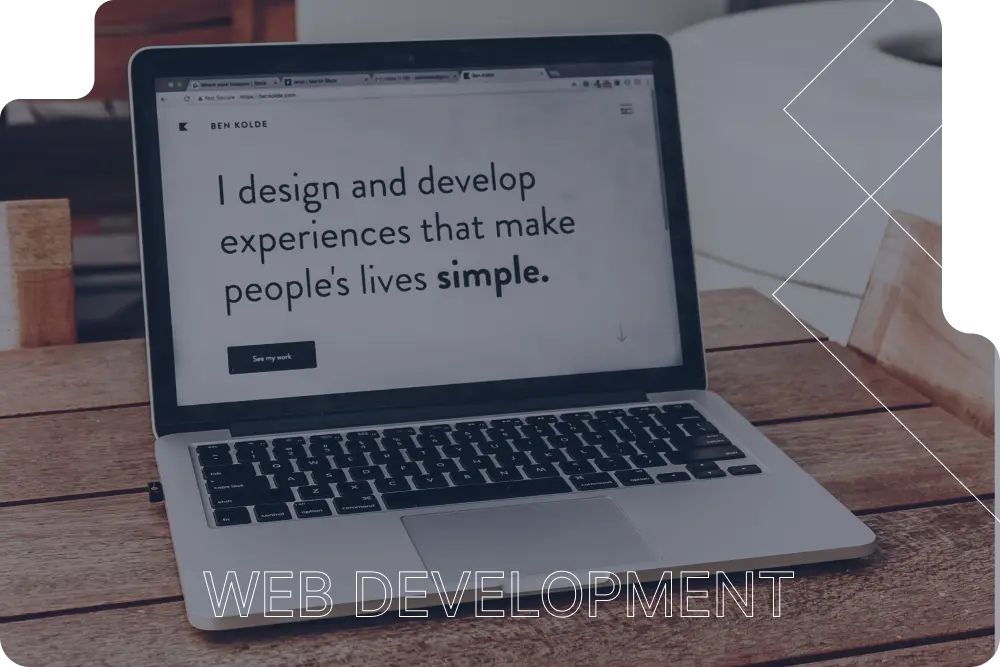 Modern web tasarım arayüzü